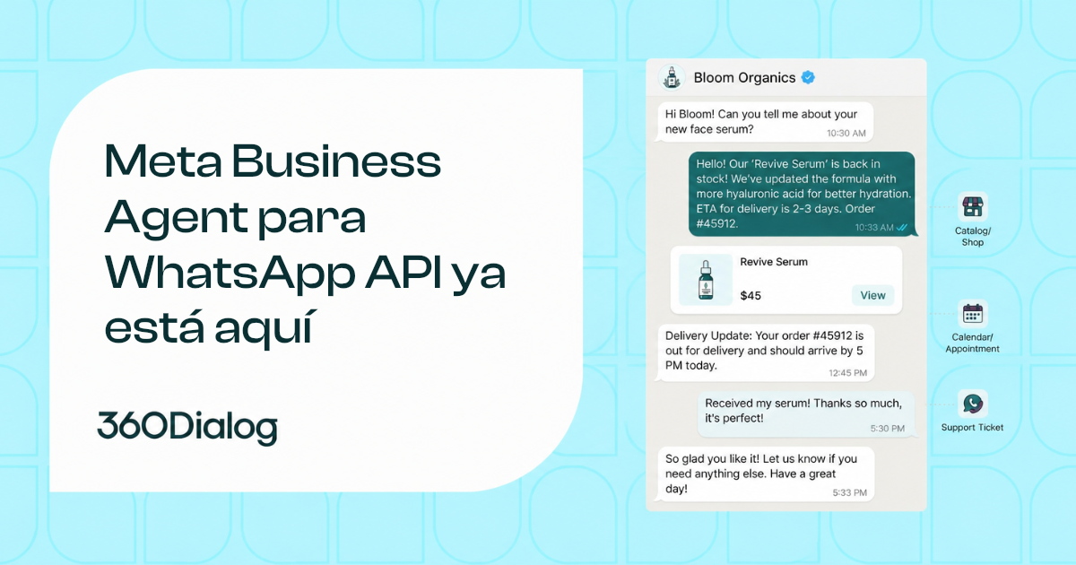 Guía completa de Meta Business Agent para usuarios de la WhatsApp API