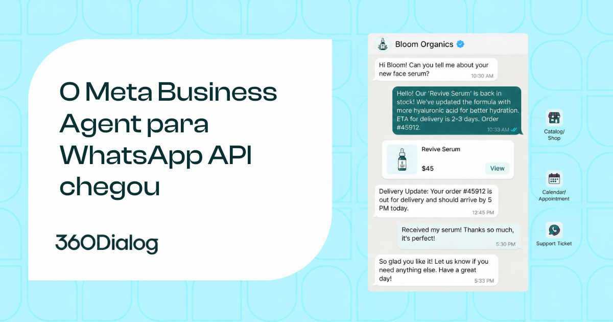Guia completo do Meta Business Agent para usuários da WhatsApp API