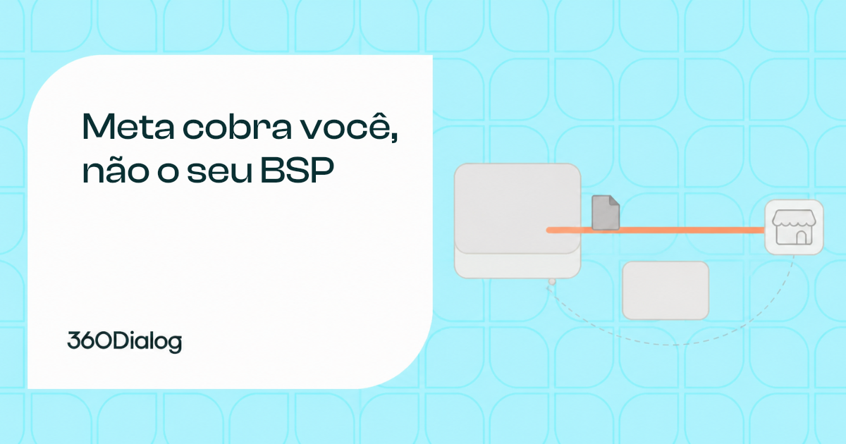 Quem cobra pelas mensagens do Meta Business Agent, e por que não é o seu BSP
